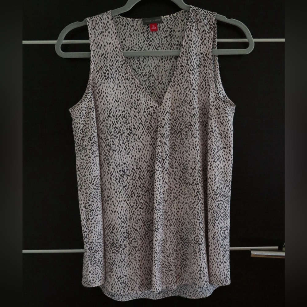 Vince Camuto Pink and Black Patterned, Professional Tank Top